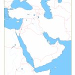 Blank Map Of Middle East | Cc Geography | Geography, Middle East Map   Middle East Outline Map Printable