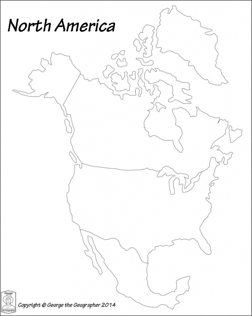 Blank Map Of North America Pdf | Casfreelancefinance - Blank Map Of North America Printable