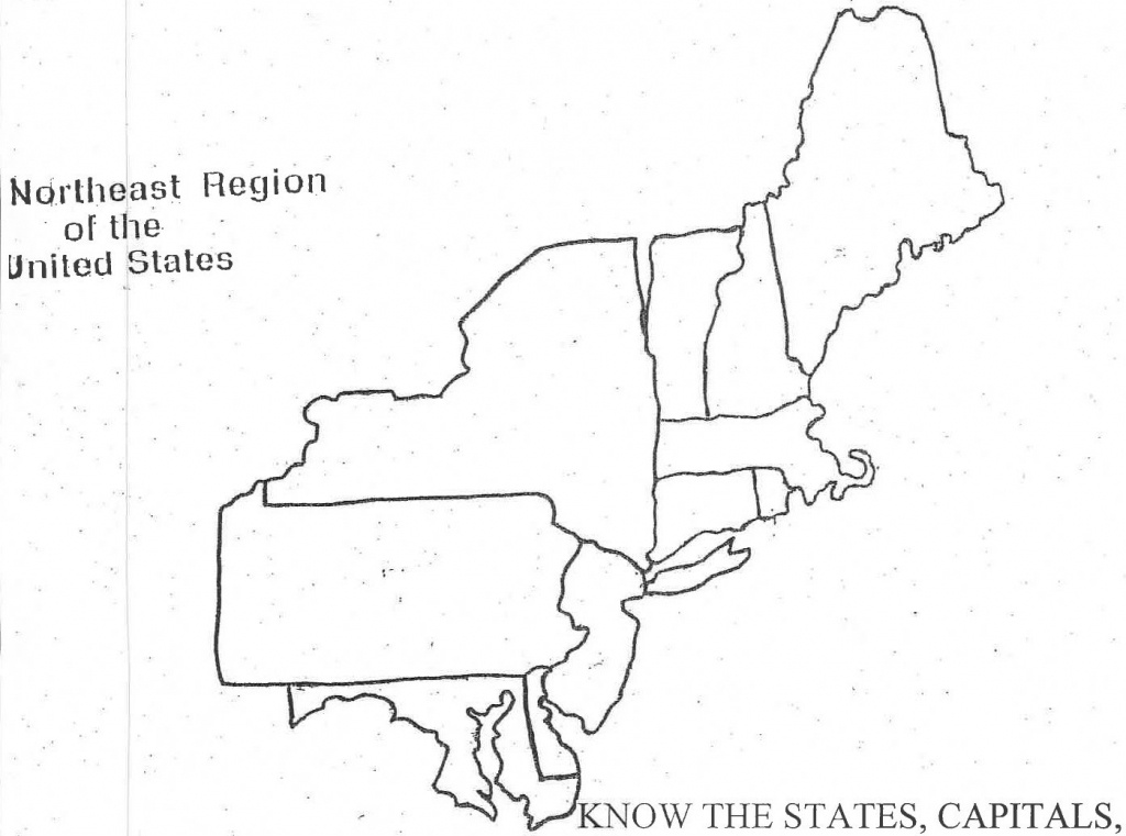 Blank Map Of Northeast Us And Travel Information | Download Free - Printable Map Of Northeast States
