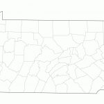 Blank Map Of Pennsylvania And Travel Information | Download Free   Pa County Map Printable