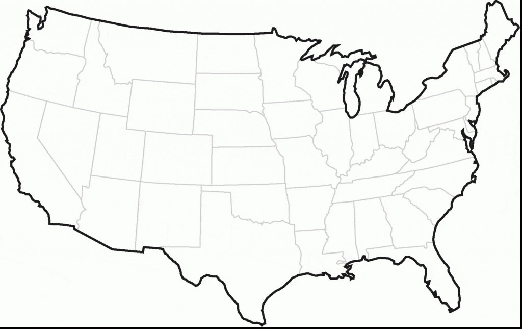 Blank Map Of Southeast Usa | Sitedesignco - Large Usa Map Printable