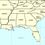 Blank Map Of Southeast Usa | Sitedesignco   Printable Map Of Southeast Us