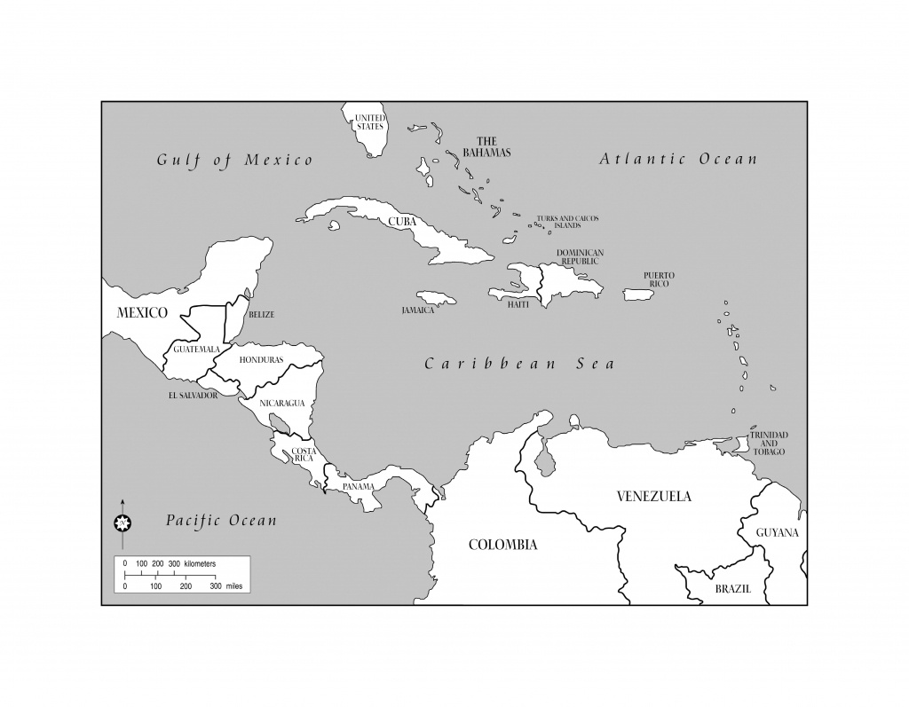 Blank Map Of The Caribbean And Travel Information | Download Free - Printable Blank Caribbean Map