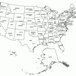 Blank Map Of Usa Showing States Printable Usa States Capitals Map   Blank States And Capitals Map Printable