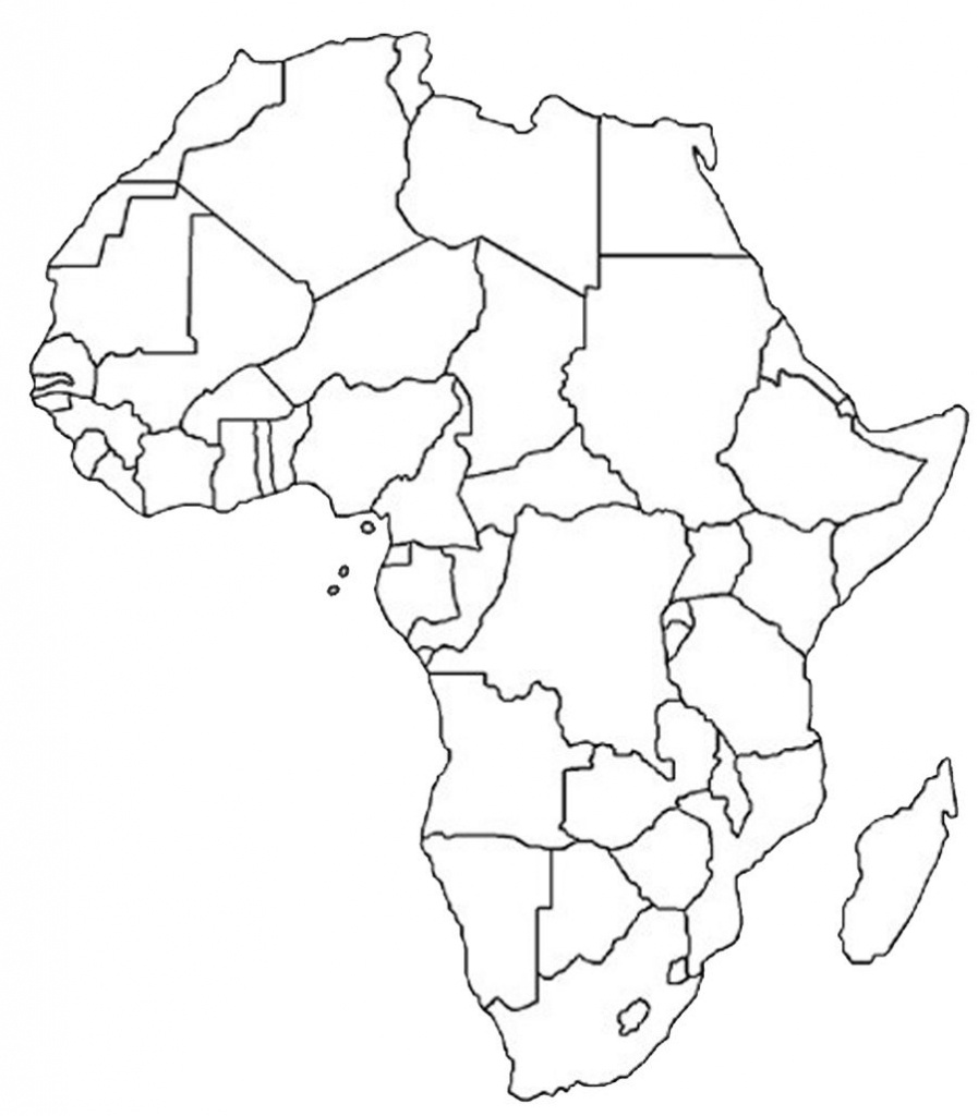 Blank Outline Map Of Africa | Africa Map Assignment | Party Planning - Printable Political Map Of Africa