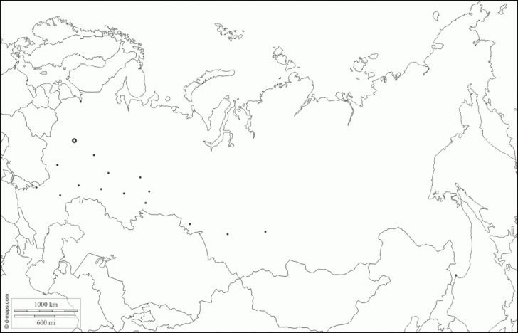 Russia Map Outline Printable