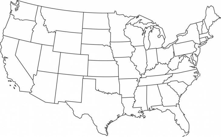 Printable Blank Usa Map