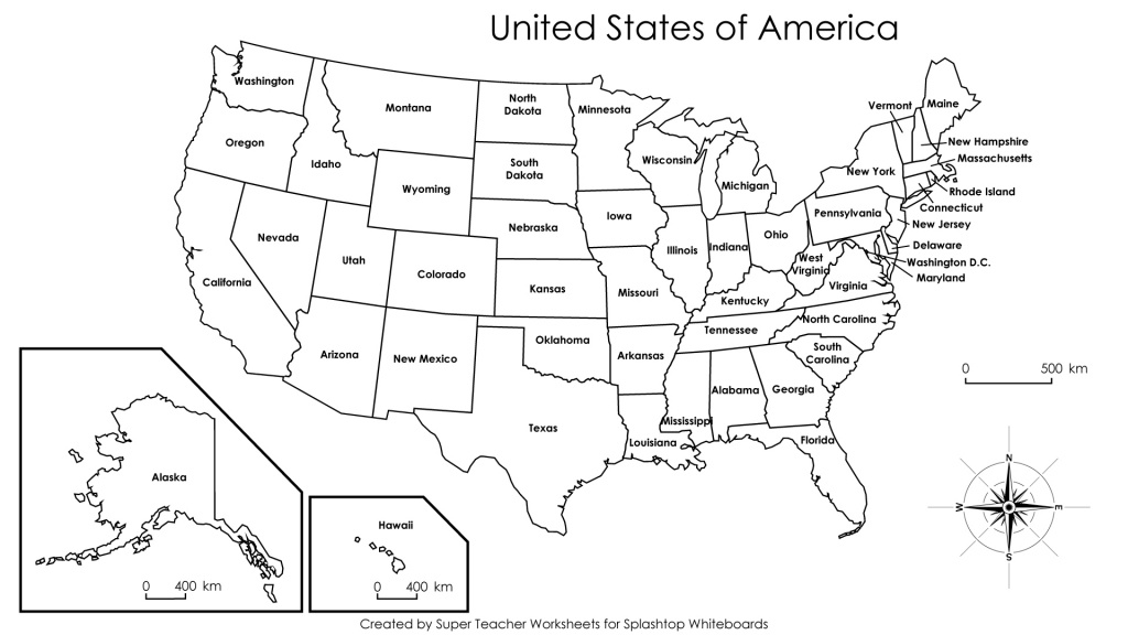 Blank Printable Us Map State Outlines 24 15 United And Canada - Printable Picture Of United States Map