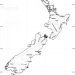 Blank Simple Map Of New Zealand   Printable Map Of New Zealand