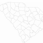 Blank South Carolina County Map Free Download   South Carolina County Map Printable