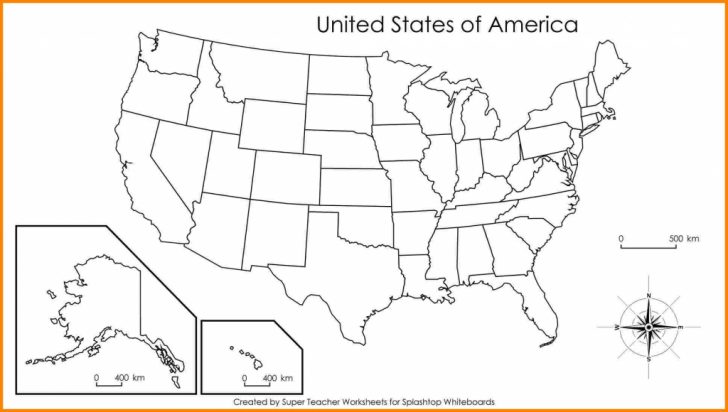 Us Map Unlabeled Printable