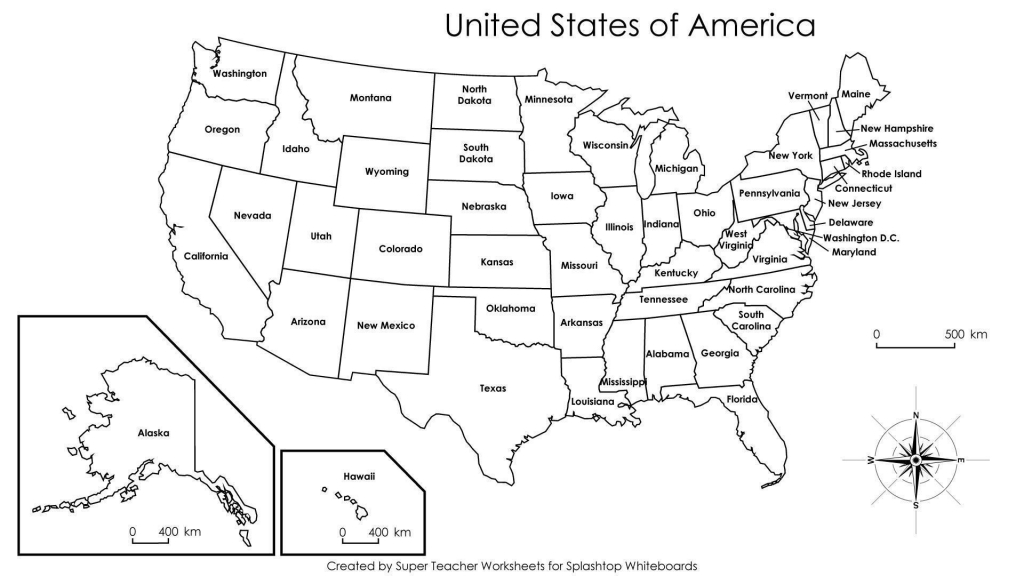 Blank Us State Map Printable Us 50 2 Inspirational Printable United - Printable 50 States Map