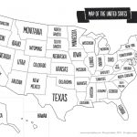 Blank Us State Map Printable | Woestenhoeve   Printable Blank Usa Map