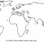 Blank World Map Image With White Areas And Thick Borders   B3C | Ecc   Blank World Map Printable Worksheet
