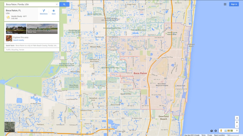 Boca Florida Map And Travel Information | Download Free Boca Florida Map - Boca Florida Map