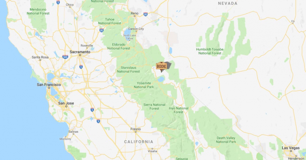 Bodie, California | Plan Your Trip To Bodie - Bodie California Map