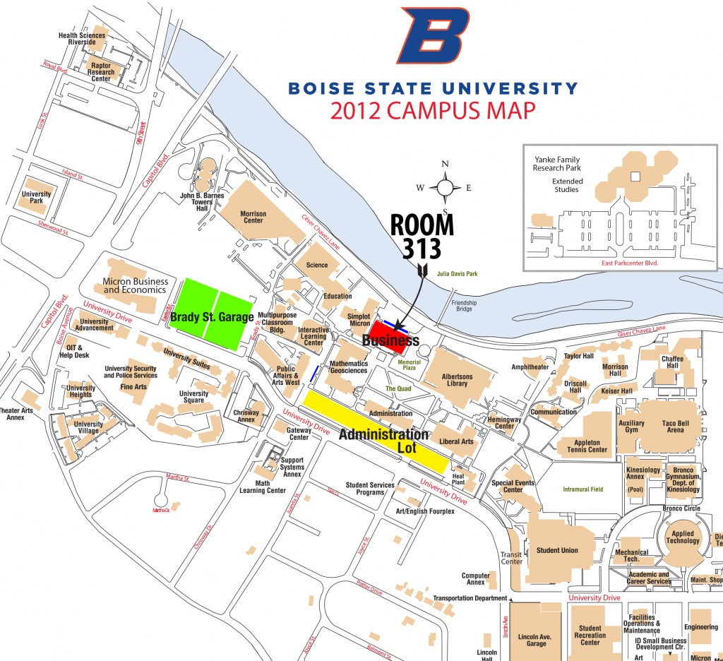 Boise State Campus Map (91+ Images In Collection) Page 2 - Boise State University Printable Campus Map