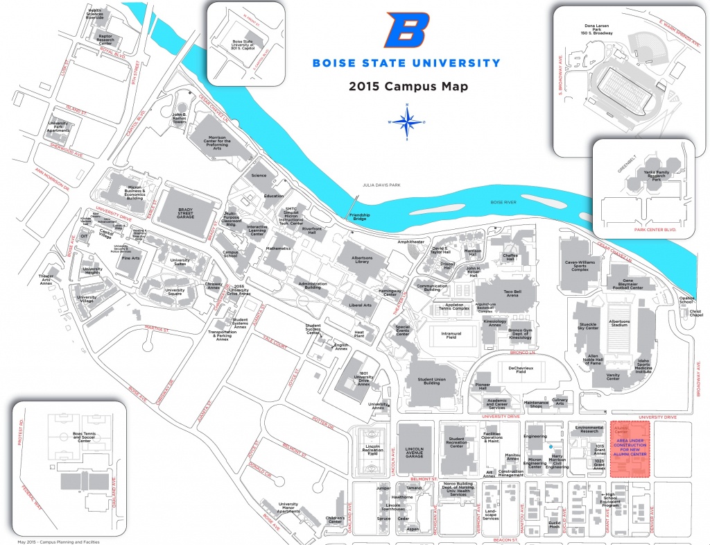 Boise State University Campus Map - Boise State University Printable Campus Map