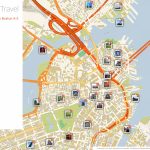 Boston Printable Tourist Map | Sygic Travel   Cambridge Tourist Map Printable