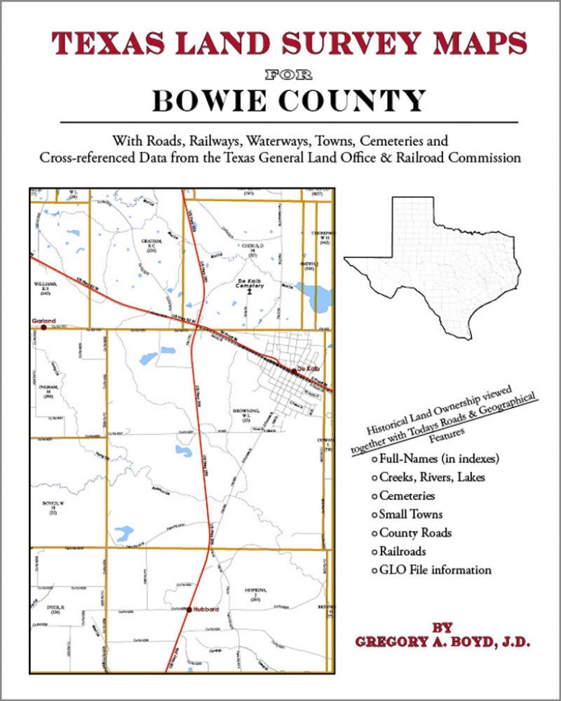 Bowie County Texas Land Survey Maps Genealogy History 9781420351989 - Texas Land Survey Maps