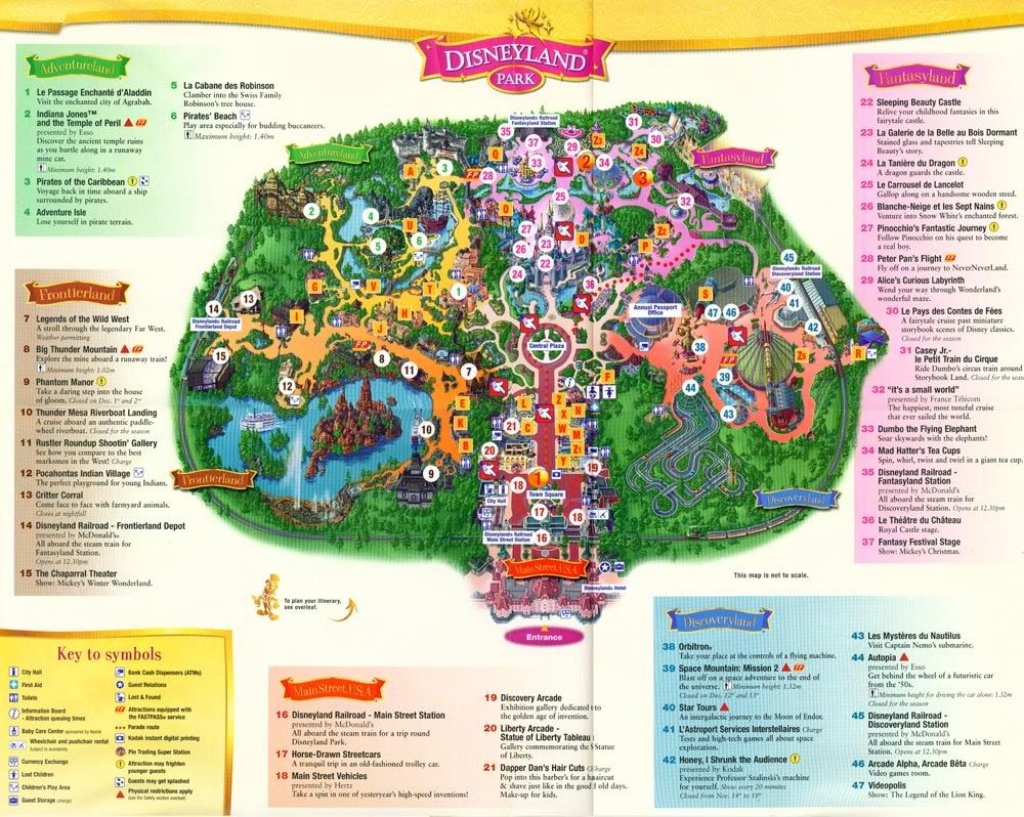 Brilliant Disneyland Paris Hotel Map 2015 With Regard To Inspire - Printable Disneyland Map 2015