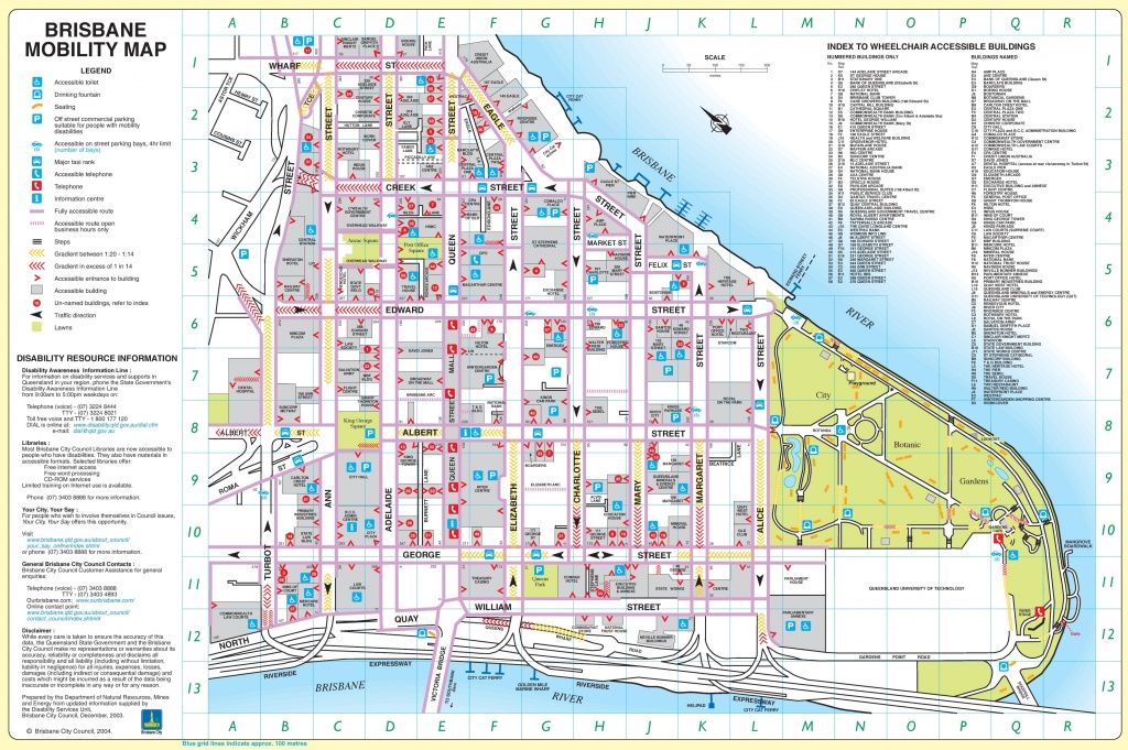 Brisbane City Center Map - Printable Map Of Brisbane
