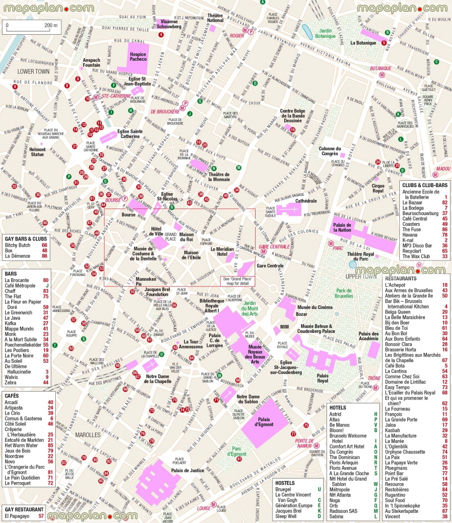 Brussels Maps - Top Tourist Attractions - Free, Printable City - Tourist Map Of Brussels Printable