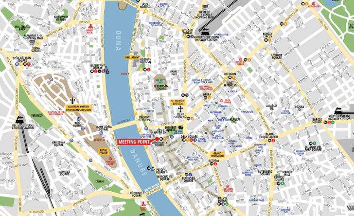 Budapest Street Map Printable