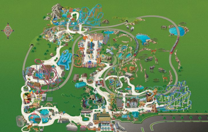 Busch Gardens Florida Map