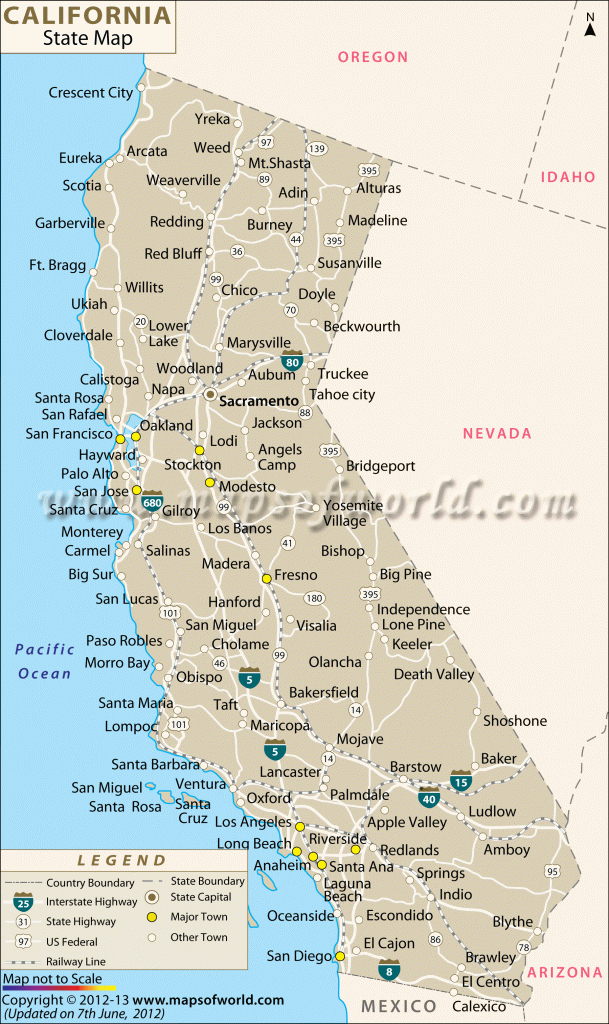 Buy Large Map Of California - Buy Map Of California