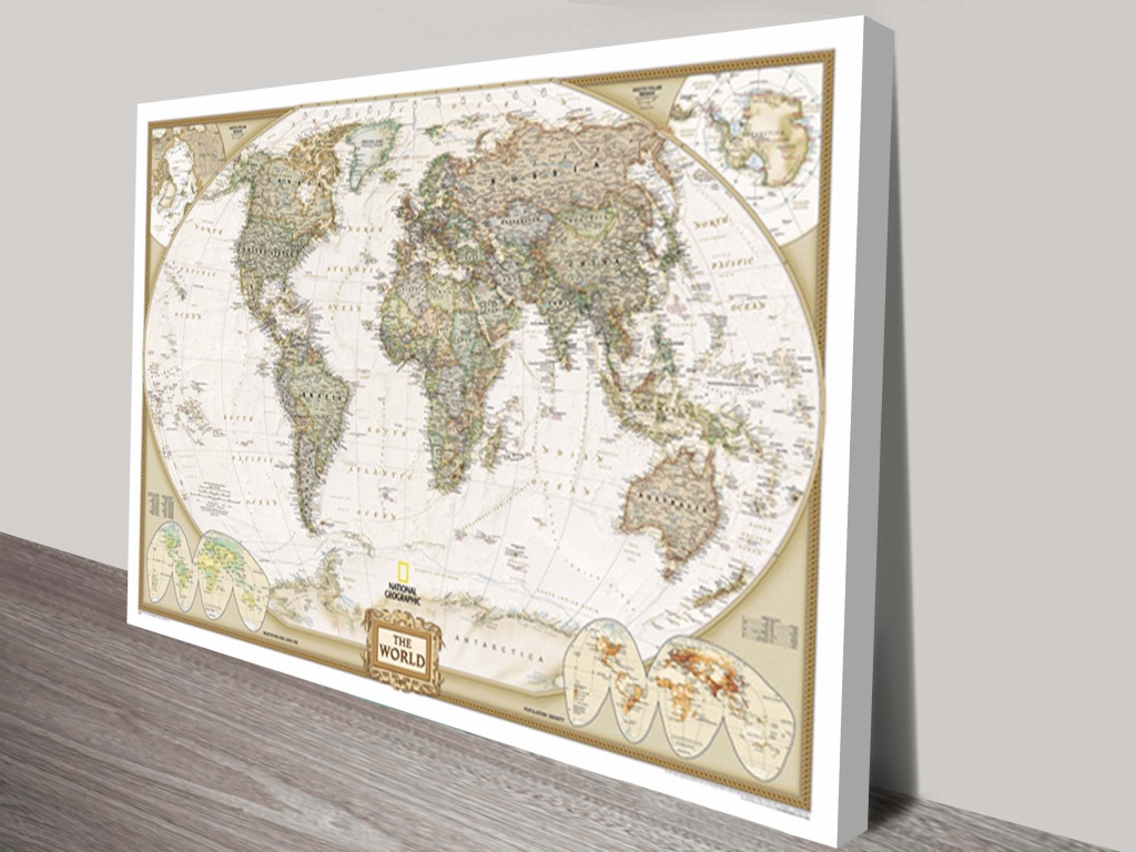 Buy National Geographic World Map Wall Arr Aldgate Adelaide Australia - National Geographic World Map Printable
