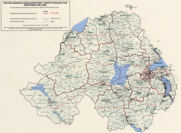 Printable Map Of Northern Ireland