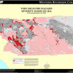 Cal Fire – Riverside County (West) Fhsz Map Pertaining To Map Of   Riverside California Fire Map