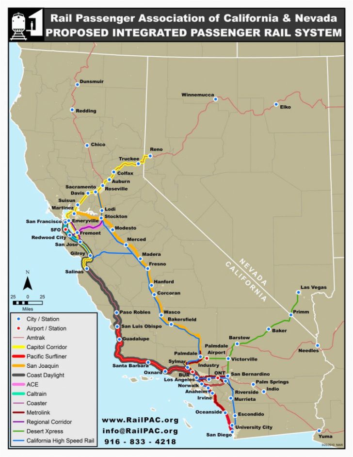 Amtrak California Surfliner Map