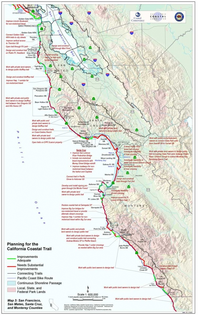 California Coastal Trail - California Hiking Trails Map