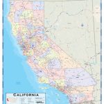 California County Wall Map   Maps   Northern California Wall Map