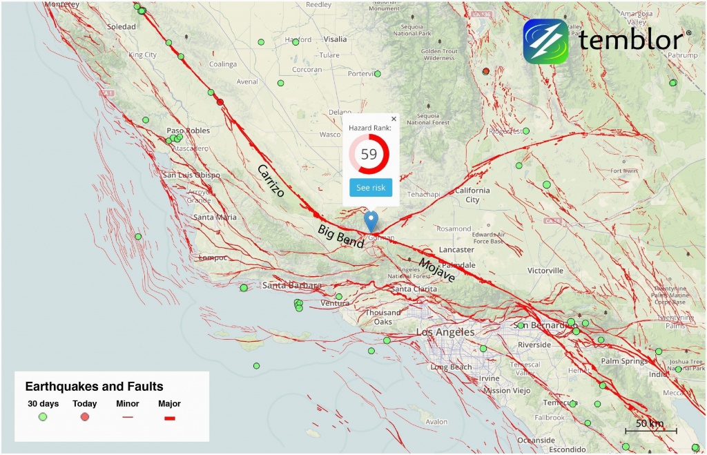 California Earthquake Faults Map Graph Fault Lines Map Map Canada - California Fault Lines Map