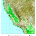 California Elevation Map   California Topographic Map Elevations