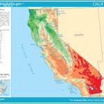California Elevation Map Of Lakes Streams And Rivers   California Topographic Map Elevations