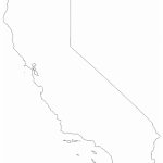 California Free State Printables | Free Printable California Outline   Blank Map Of California Printable