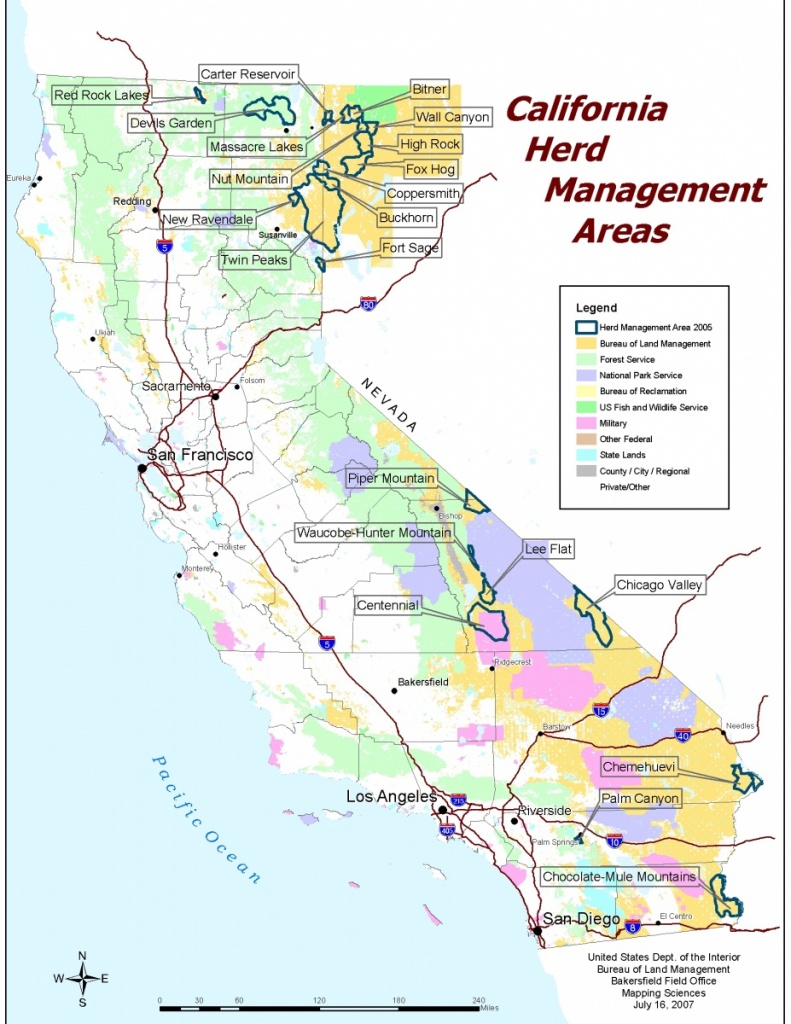 California - Herd Management Areas | Bureau Of Land Management - Blm Land Map California