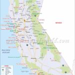 California Map, 3Rd Largest State In The Us Having Area Of 163,696   Map Of California Anaheim Area