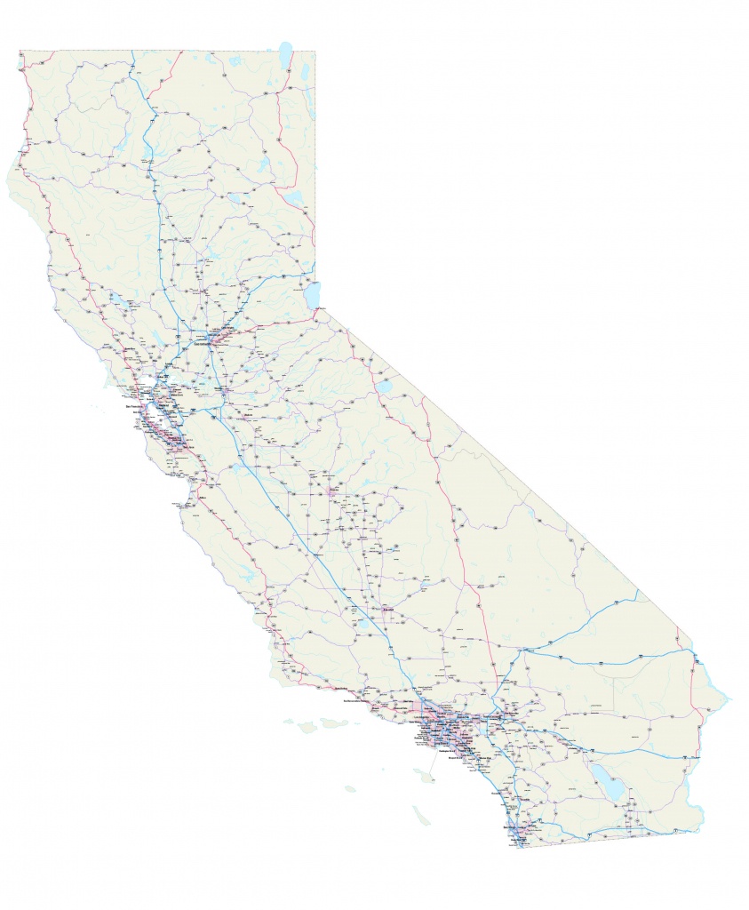 California Map - Free Printable California Road Maps - Ca Map - Free California Map