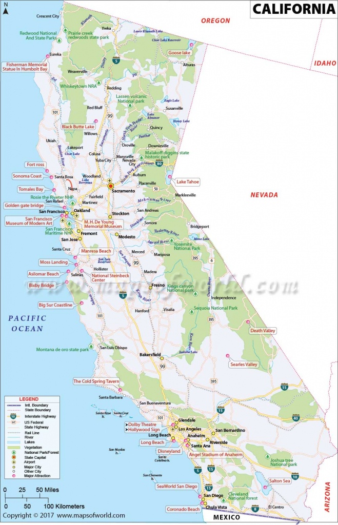 California Map | Map Of Ca, Us | Information And Facts Of California - Full Map Of California