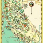 California Map Poster Vintage 1933 San Francisco Los Angeles | Etsy   California Map Poster