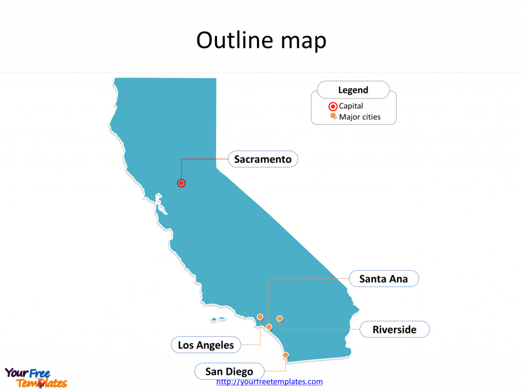 California Map Powerpoint Templates - Free Powerpoint Templates - Free California Map