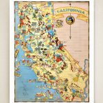 California Map Print Picture Map Illustrated Map Map | Etsy   Illustrated Map Of California