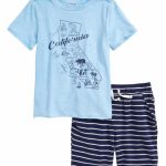 California Map T Shirt & Shorts Set (Toddler Boys & Little Boys)   California Map T Shirt