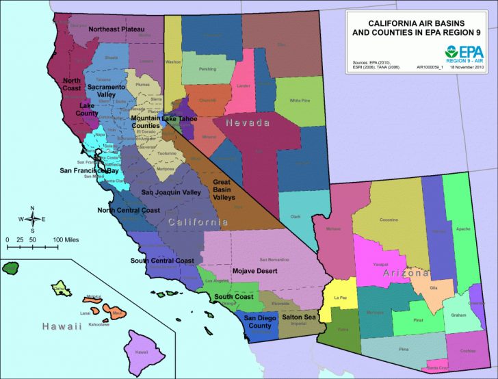 California Air Quality Index Map