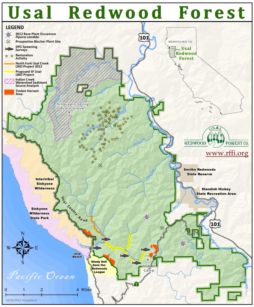 California Redwoods Map - Touran - Redwoods Northern California Map